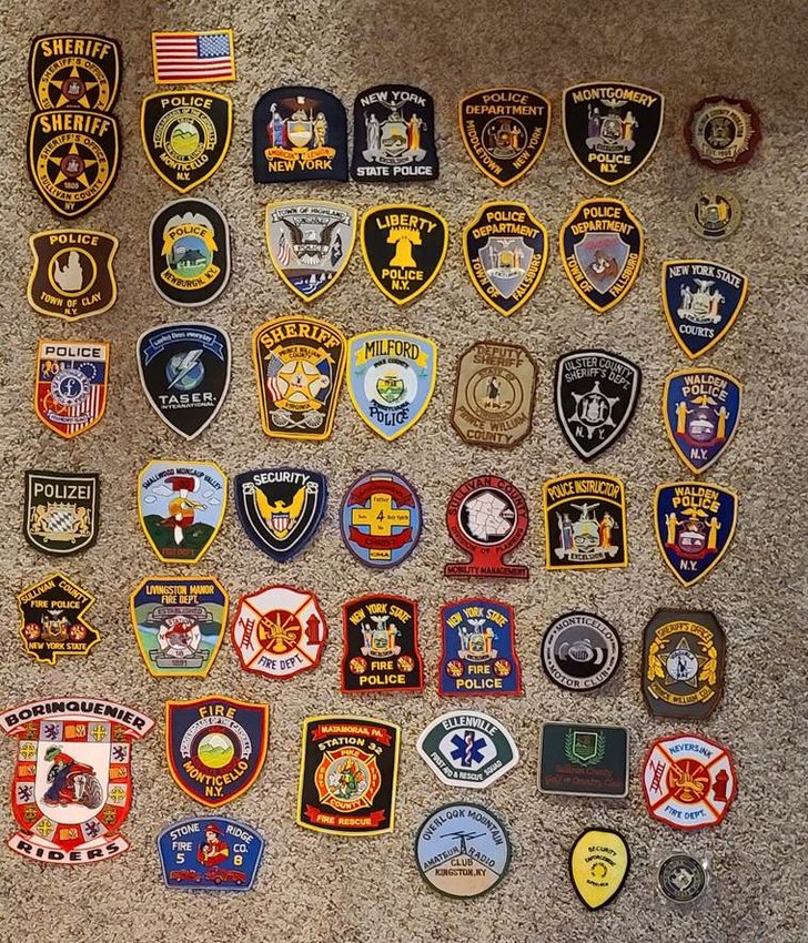 The Sullivan County Patrolmen’s Benevolent Association collected law enforcement patches for eight-year-old Joshua Eastman, of Kane, PA, who has cancer.